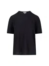 James Perse Crew Neck Short-sleeved T-shirt In Black