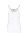 James Perse The Daily Ribbed Stretch-cotton Tank In White