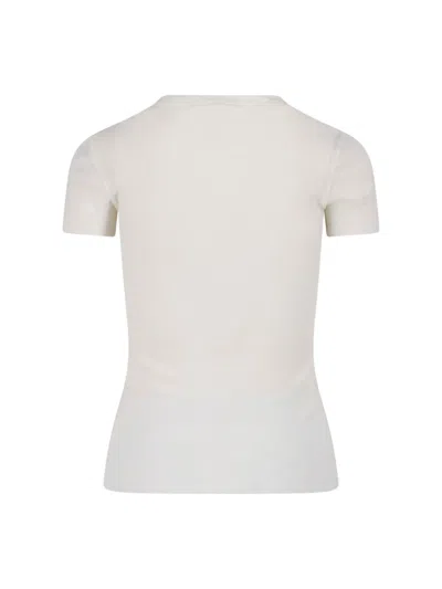James Perse Classic T-shirt In Cream