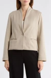 James Perse Clean Cotton Blazer In Brown