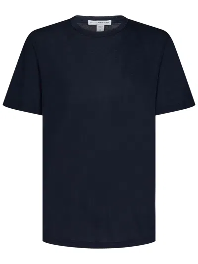 James Perse Clear Jersey Crew T-shirt In Blue