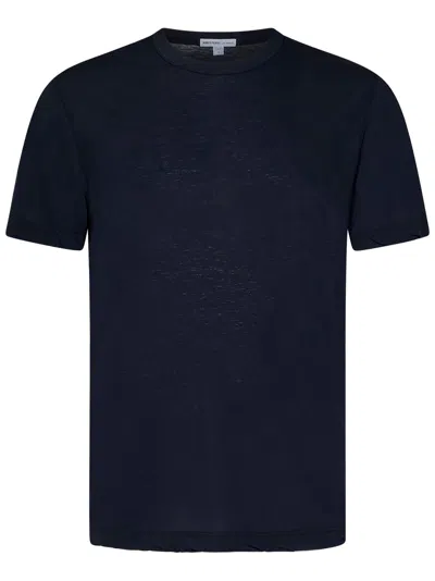 James Perse Clear Jersey Crew T-shirt In Blue