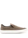 James Perse Coastal Suede Sneakers In Gray