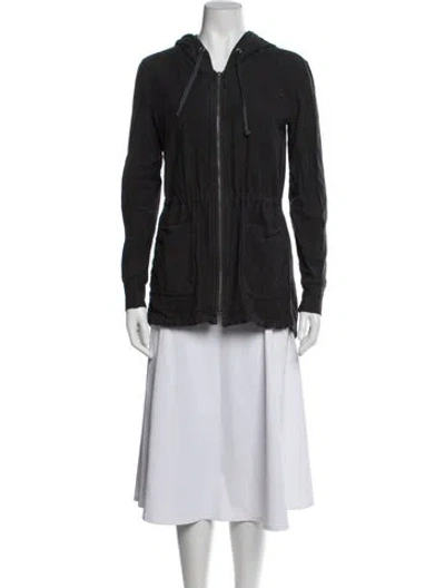 Pre-owned James Perse Coat In Black