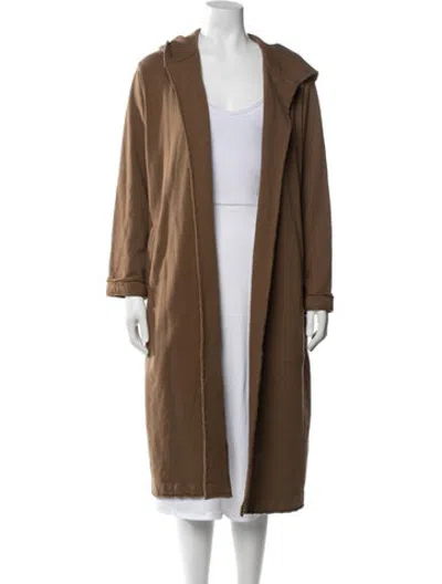 Pre-owned James Perse Coat In Brown
