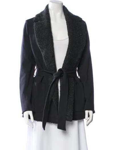 Pre-owned James Perse Coat In Gray
