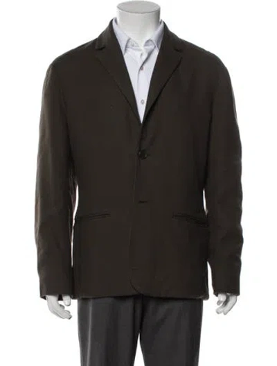 Pre-owned James Perse Coat In Green