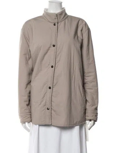 Pre-owned James Perse Coat In Neutrals
