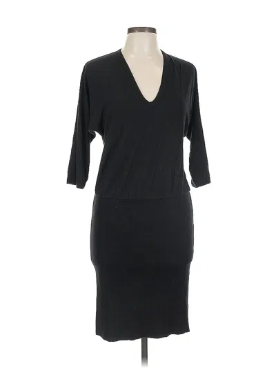 Pre-owned James Perse Cocktail Dress In Black