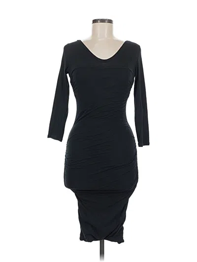 Pre-owned James Perse Cocktail Dress In Black