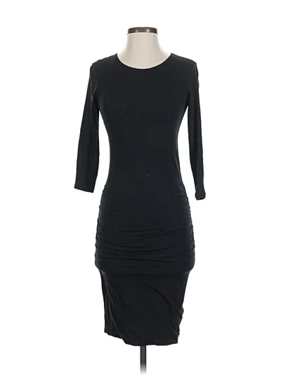 Pre-owned James Perse Cocktail Dress In Black