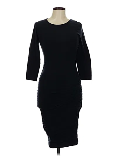Pre-owned James Perse Cocktail Dress In Black