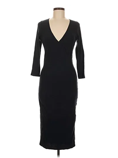Pre-owned James Perse Cocktail Dress In Black
