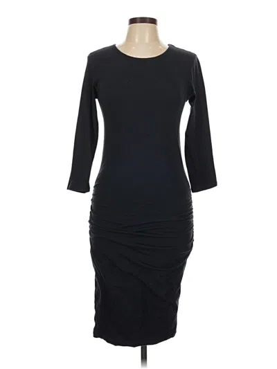 Pre-owned James Perse Cocktail Dress In Black