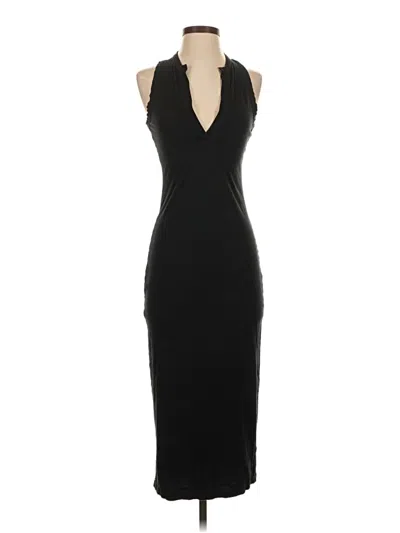 Pre-owned James Perse Cocktail Dress In Black