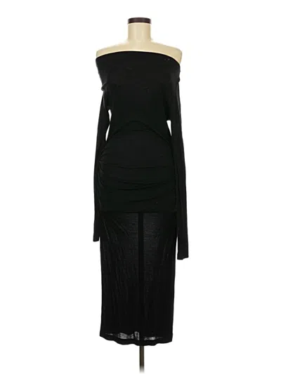 Pre-owned James Perse Cocktail Dress In Black