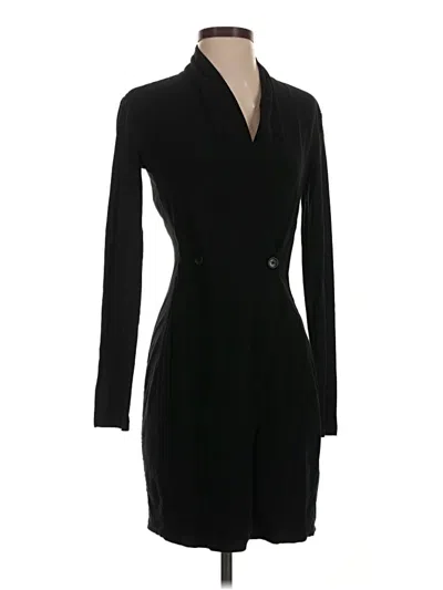 Pre-owned James Perse Cocktail Dress In Black