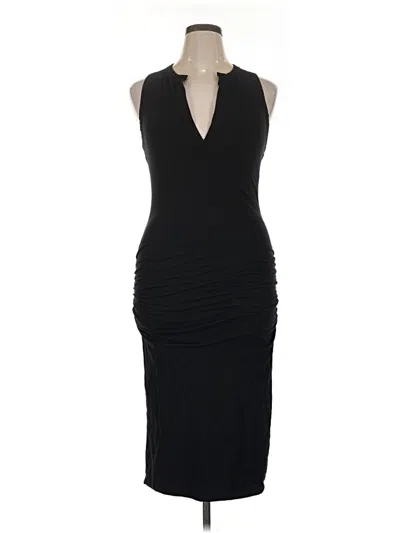 Pre-owned James Perse Cocktail Dress In Black