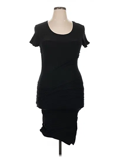 Pre-owned James Perse Cocktail Dress In Black