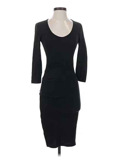 Pre-owned James Perse Cocktail Dress In Black