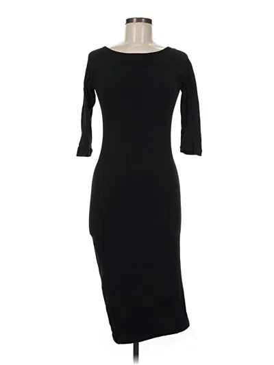 Pre-owned James Perse Cocktail Dress In Black