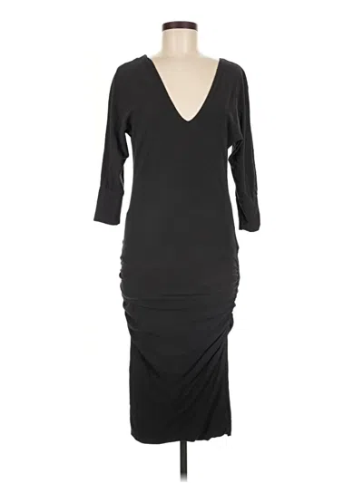Pre-owned James Perse Cocktail Dress In Black