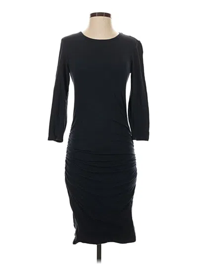 Pre-owned James Perse Cocktail Dress In Black