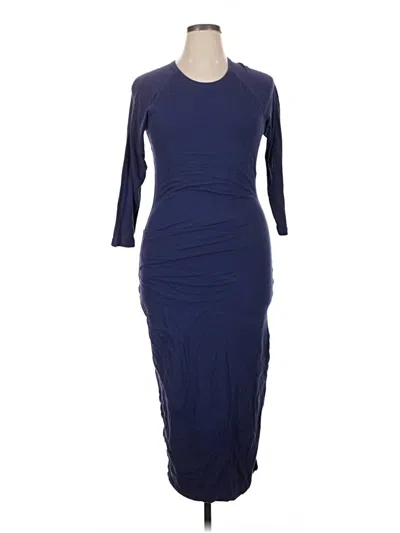 Pre-owned James Perse Cocktail Dress In Blue