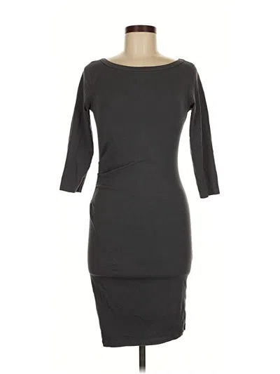 Pre-owned James Perse Cocktail Dress In Gray