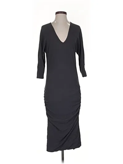 Pre-owned James Perse Cocktail Dress In Gray