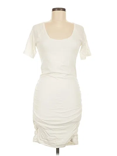 Pre-owned James Perse Cocktail Dress In Ivory