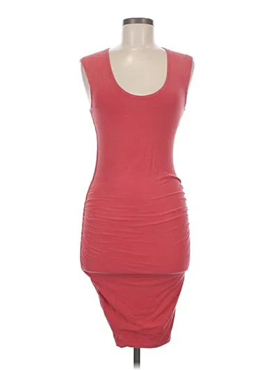 Pre-owned James Perse Cocktail Dress In Red