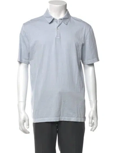 Pre-owned James Perse Collar Short Sleeve Polo Shirt In Blue
