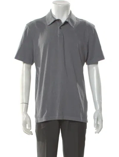 Pre-owned James Perse Collar Short Sleeve Polo Shirt In Gray