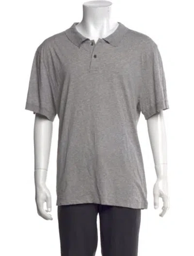 Pre-owned James Perse Collar Short Sleeve Polo Shirt In Grey