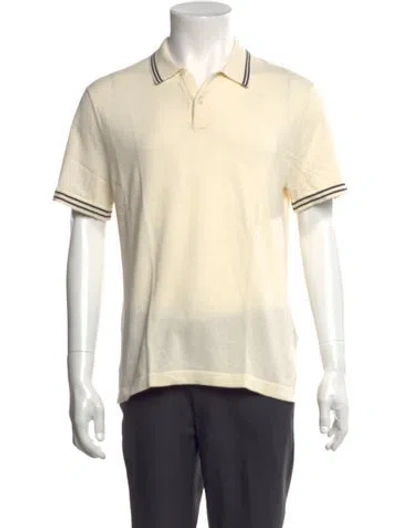 Pre-owned James Perse Collar Short Sleeve Polo Shirt In Neutrals