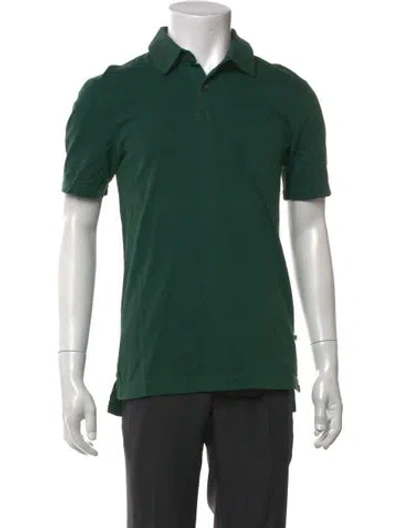 Pre-owned James Perse Collar Short Sleeve Polo Shirt W/ Tags In Green