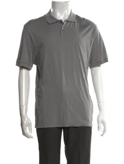 Pre-owned James Perse Collar Short Sleeve Polo Shirt W/ Tags In Grey