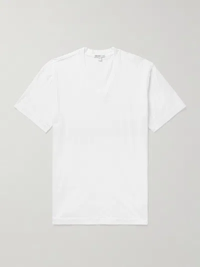 James Perse Combed Cotton-jersey T-shirt In White