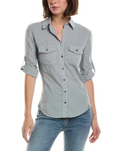 James Perse Contrast Panel Shirt In Multi