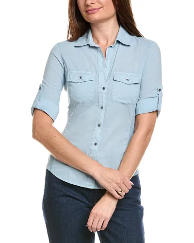 James Perse Contrast Panel Shirt In Multi