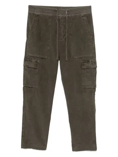 James Perse Cord Utility Trousers In 绿色