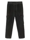 James Perse Cord Utility Trousers In Grey
