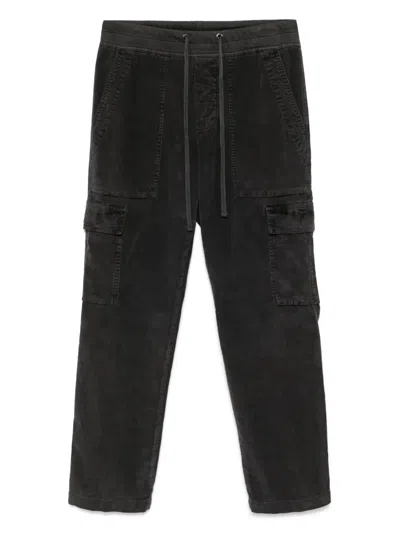 James Perse Cord Utility Trousers In Grey