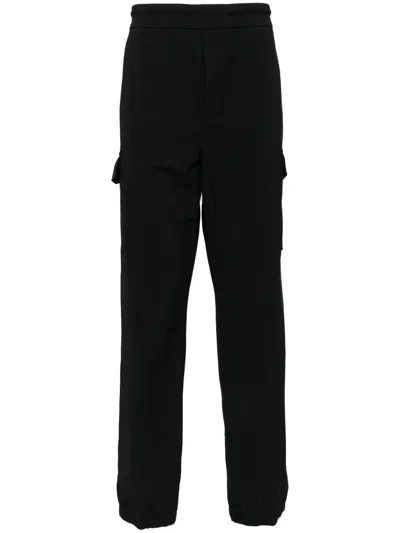 James Perse Cottom-blend Cargo Pants In Black
