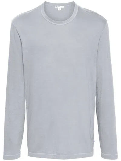 James Perse Cotton Crew Neck T-shirt In Grey