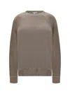 James Perse Cotton Long Sleeve Jersey In Brown