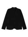 James Perse Cotton Poplin Blazer In Black