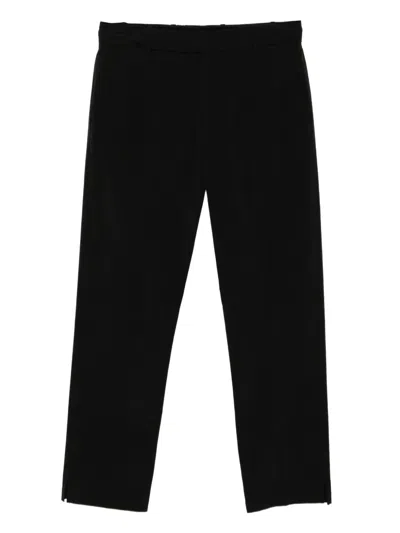 James Perse Cotton Poplin Trousers In Black