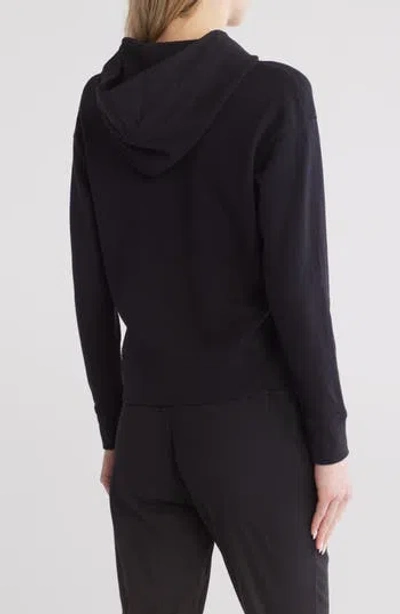 James Perse Cotton Pullover Hoodie In Black